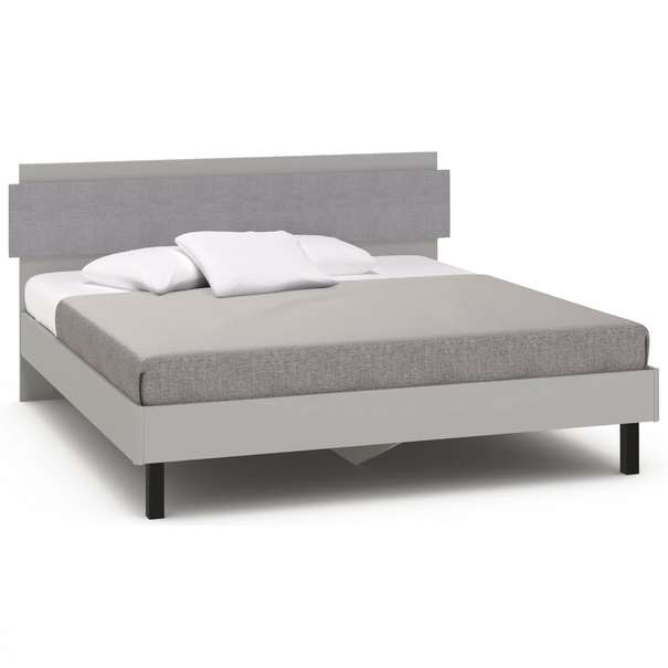 Кровать двуспальная Chelsea,Rimini серая 180х200 Rimini серая