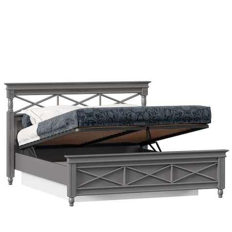 Амели Кровать двуспальная 1600 с подъемным механизмом (Оникс Серый)