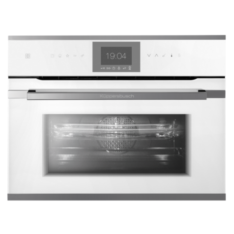 Компактный духовой шкаф с свч Kuppersbusch CBM 6550.0 W3 Silver Chrome