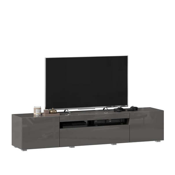 ЛД 685.020.000 А "Бруклин" Тумба ТВ 1800 (Оникс Серый глянец М, исполнение 2)