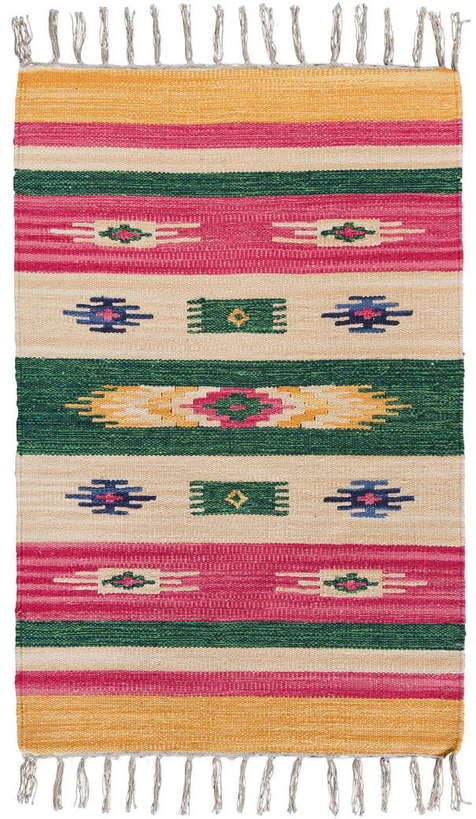 Индийский ковер из хлопка «KILIM COTTON» CT203-MIX
