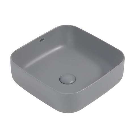 Раковина накладная Abber Rechteck 39 см AC2211MG серая матовая