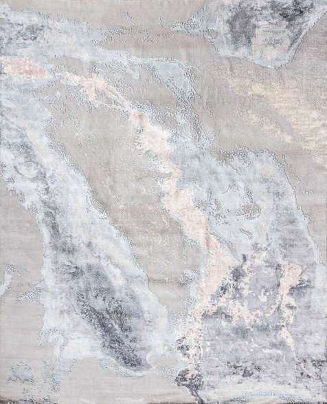 Индийский ковер из шерсти и арт-шёлка «RIVOLI» KE-36