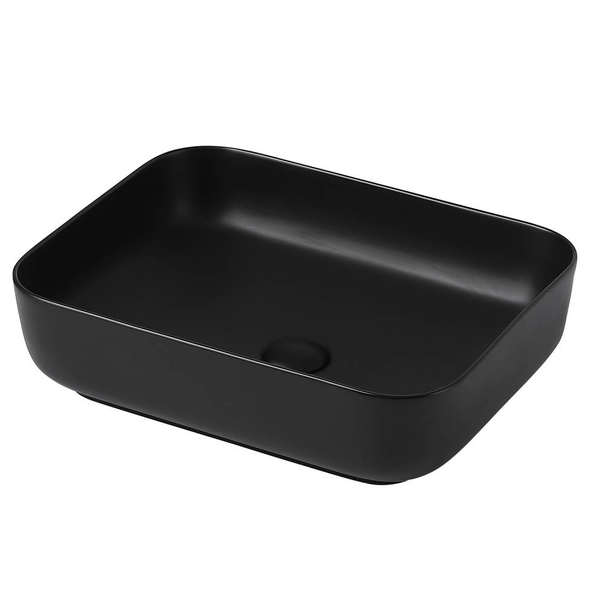 Раковина накладная Abber Rechteck 50 см AC2202MB черная матовая